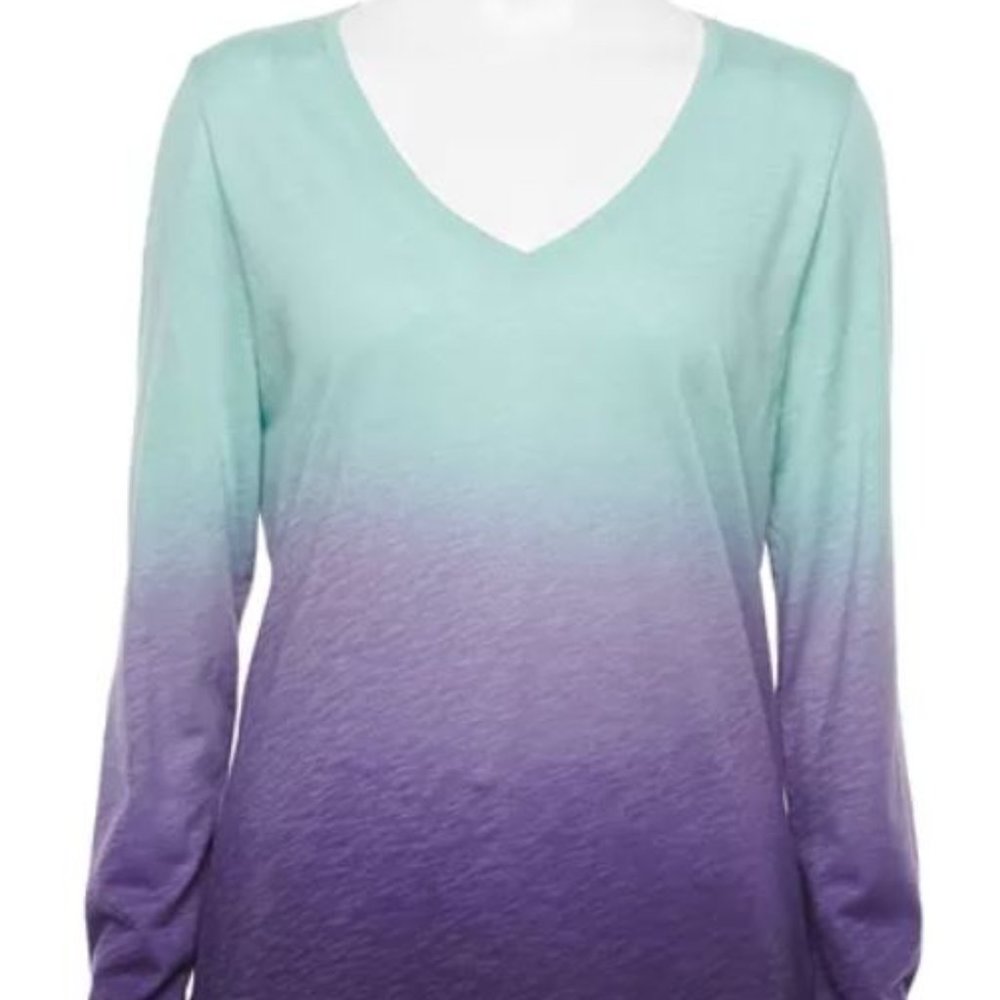 Sonoma - Women's Long-Sleeved V-Neck T-shirt - NWT